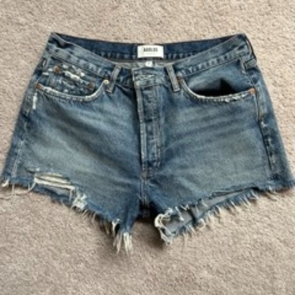 Agolde Pants - Agolde Cutoff Denim Shorts